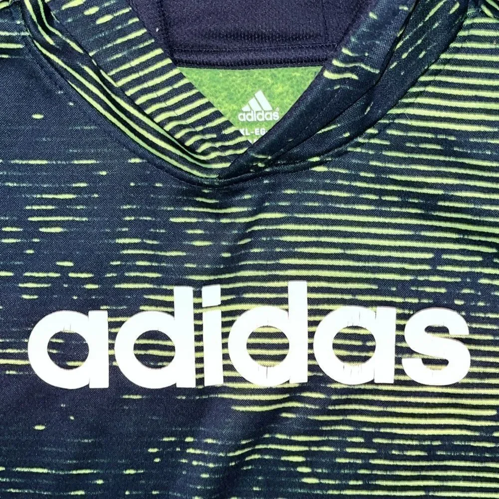 Adidas Green/Blue Digital Camo Hooded Hoodie Sweatshirt XL Youth Kids Seahawks